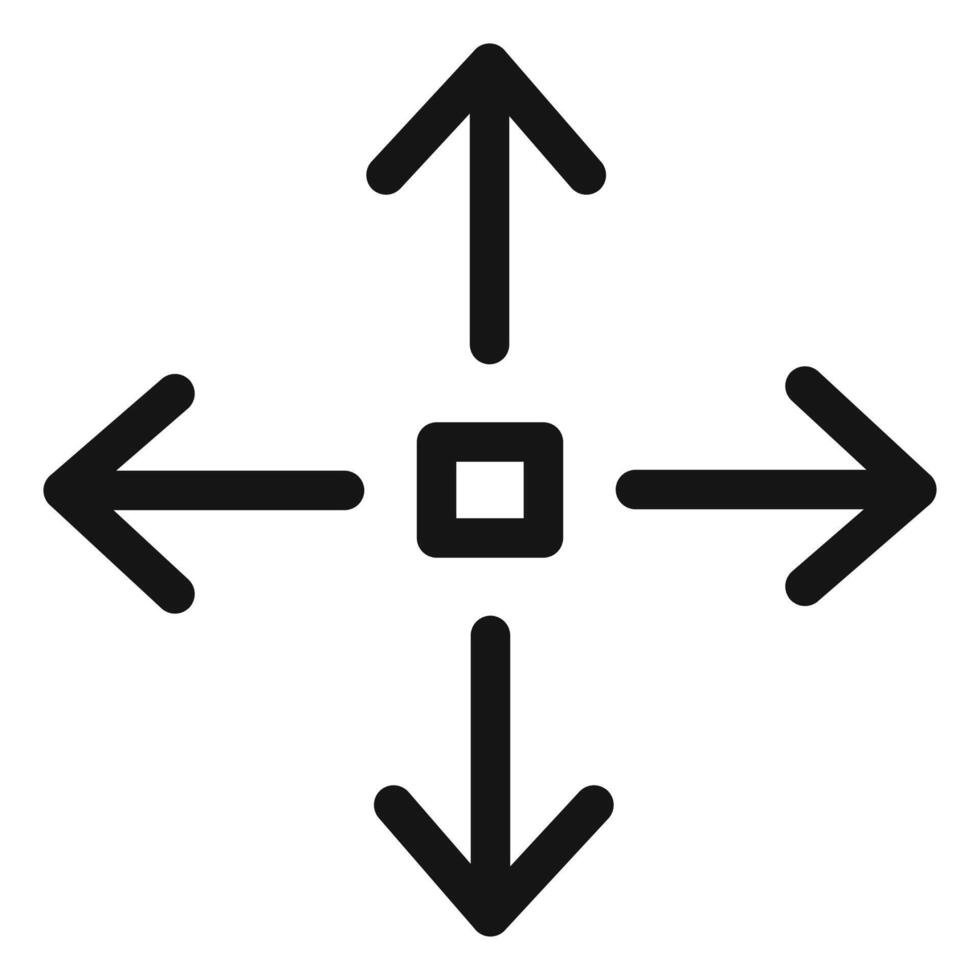 Expand icon set vector