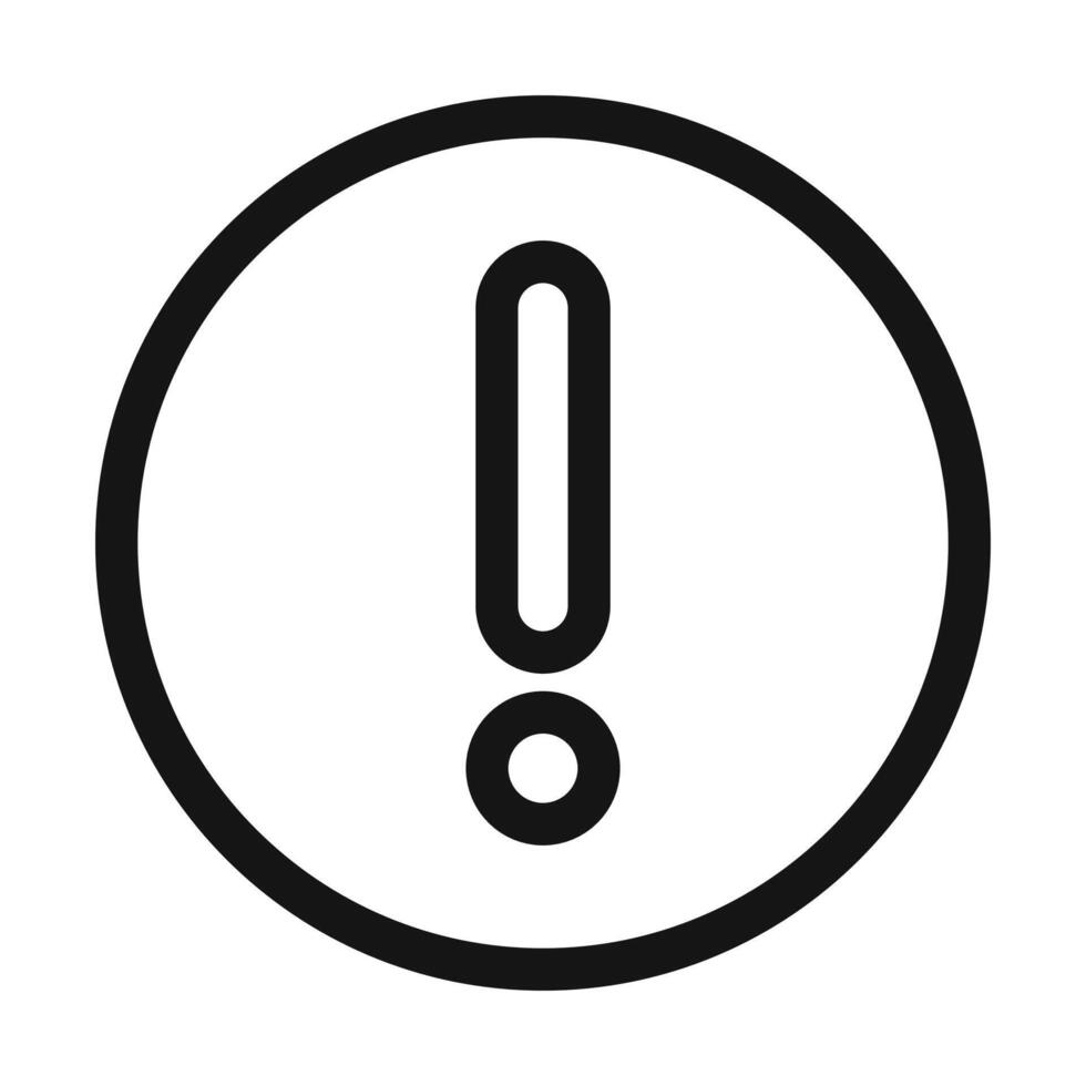 Alert Exclamation Icon Perfect for Warnings and Important Notices vector