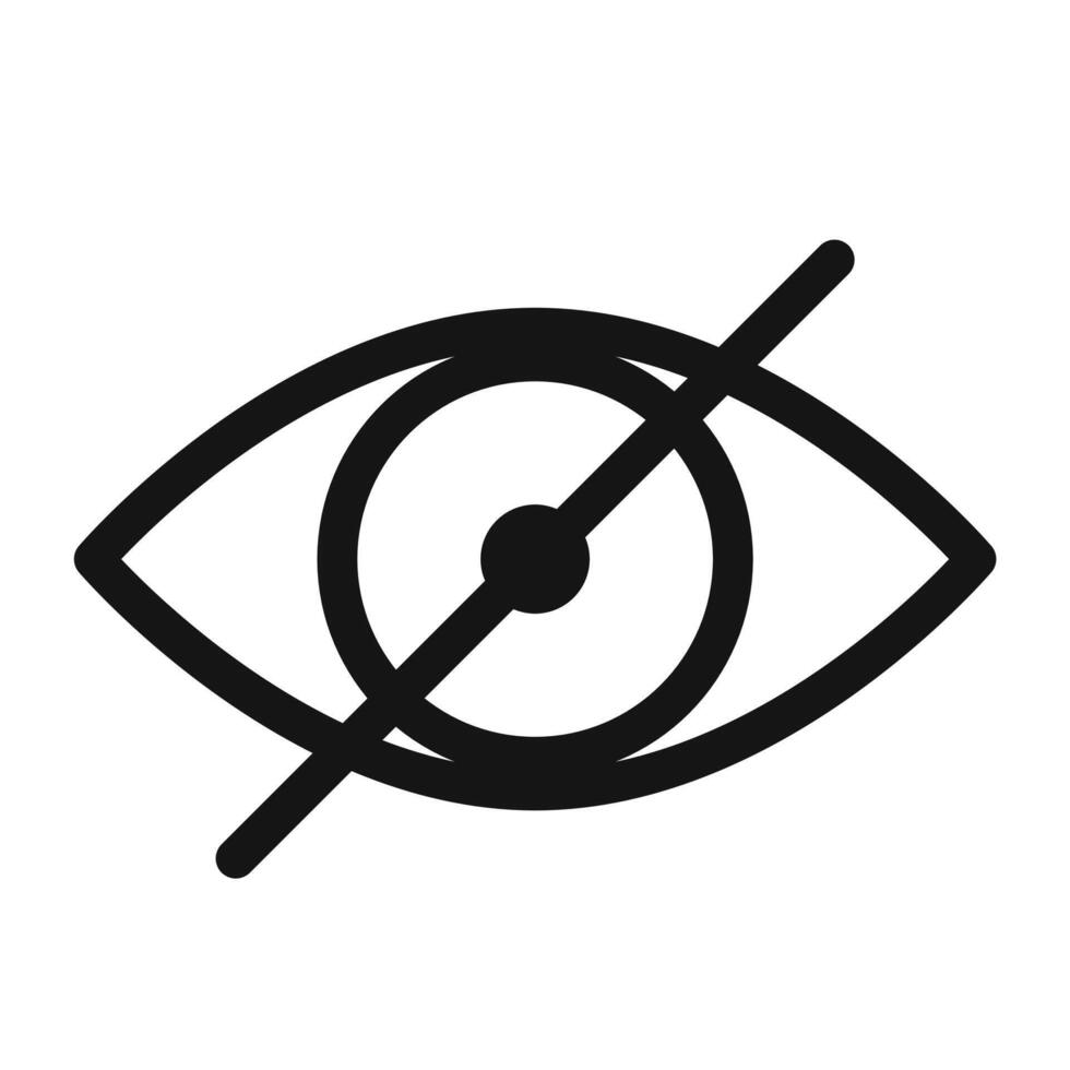 Privacy Eye Icon Perfect for Security and Visibility Control vector