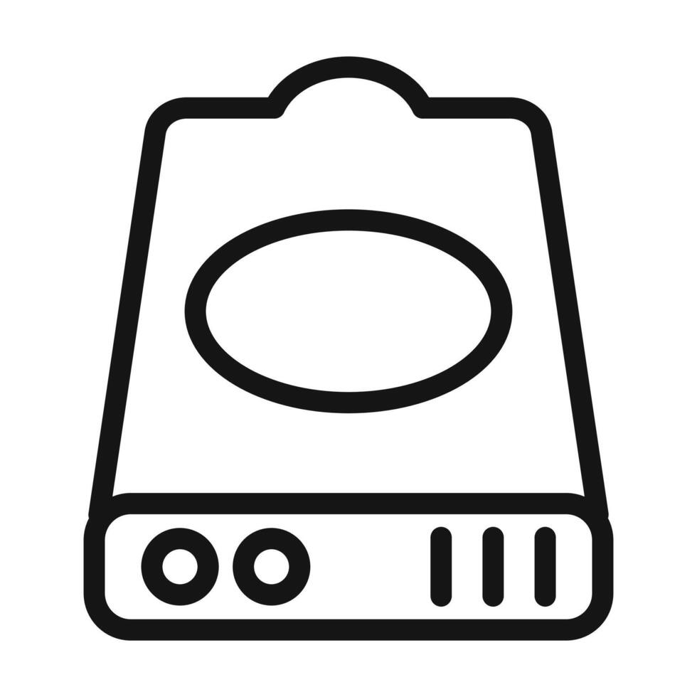 Storage Hard Disk Icon Ideal for Data Backup and Computing vector