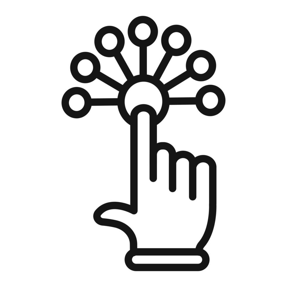 Interactive Hand Icon Ideal for User Interface Design vector