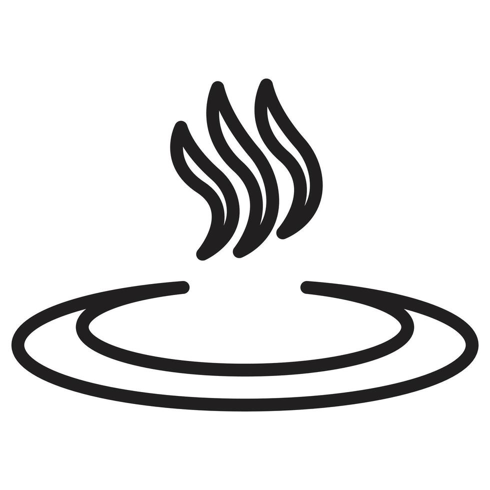 Relaxing Onsen Icon Perfect for Japanese Hot Springs and Spa vector