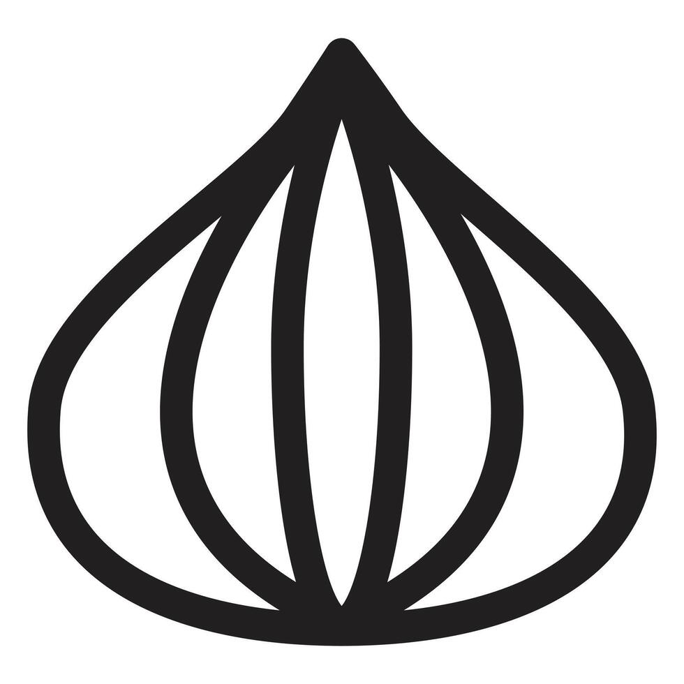 Fresh Onion Icon Ideal for Culinary and Cooking Illustrations vector