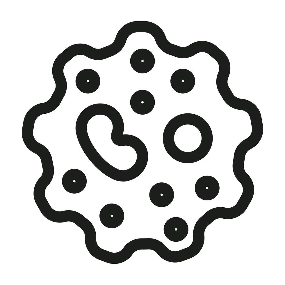 Microbe Microorganism Icon Ideal for Scientific and Biological Illustrations vector