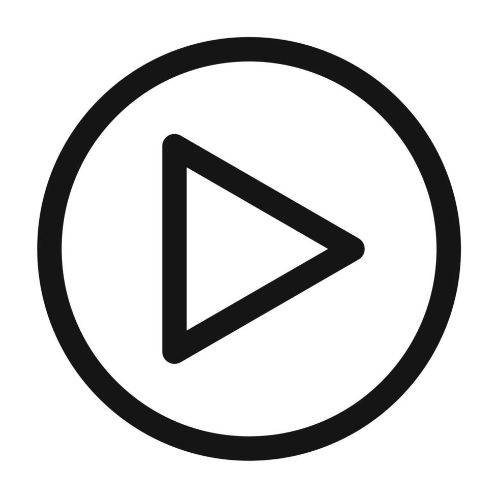 Media Play Icon Perfect for Streaming and Multimedia vector