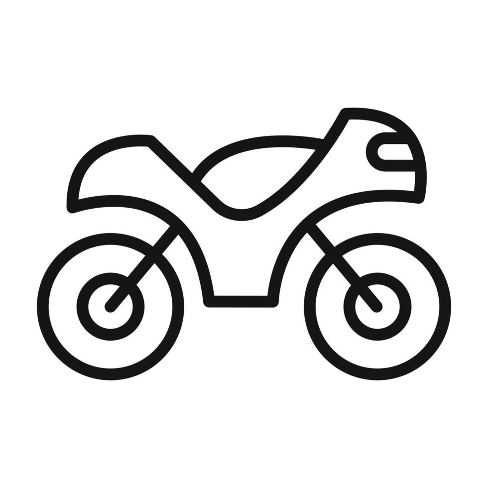 Motorcycle Icon Set Biker Illustrations for Travel and Adventure Projects vector