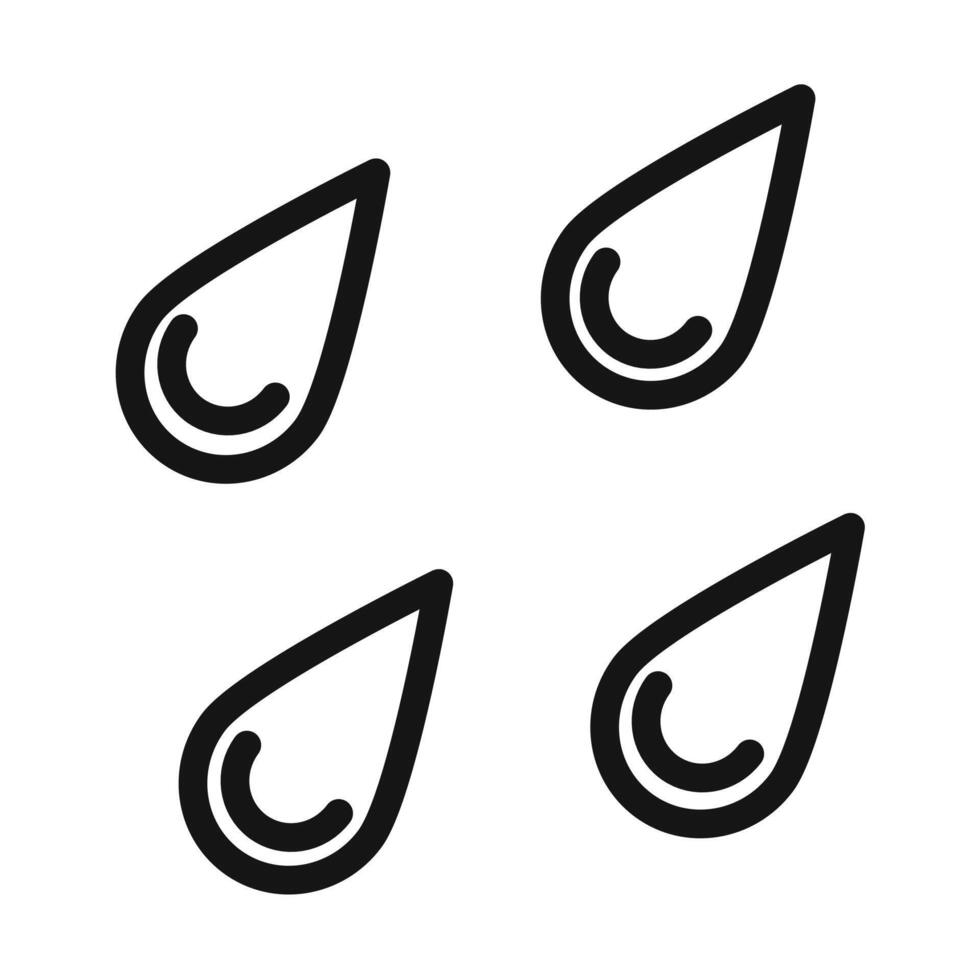 Weather Raindrops Icon Perfect for Forecast Apps vector