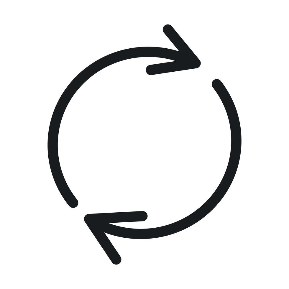 Refresh Icon Ideal for Updates and Reloading Content vector