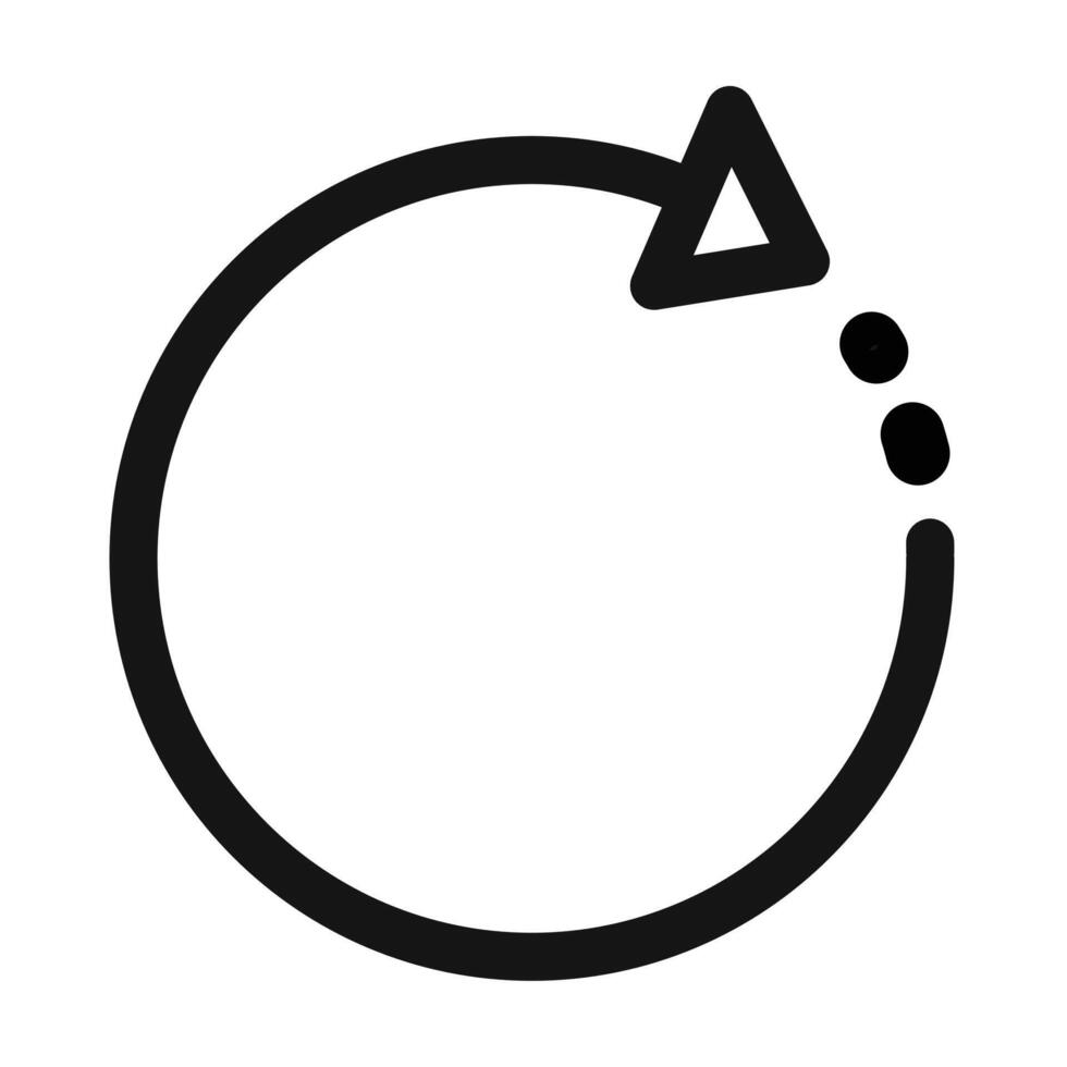 Right Rotation Arrow Icon Ideal for Image and Document Adjustments vector