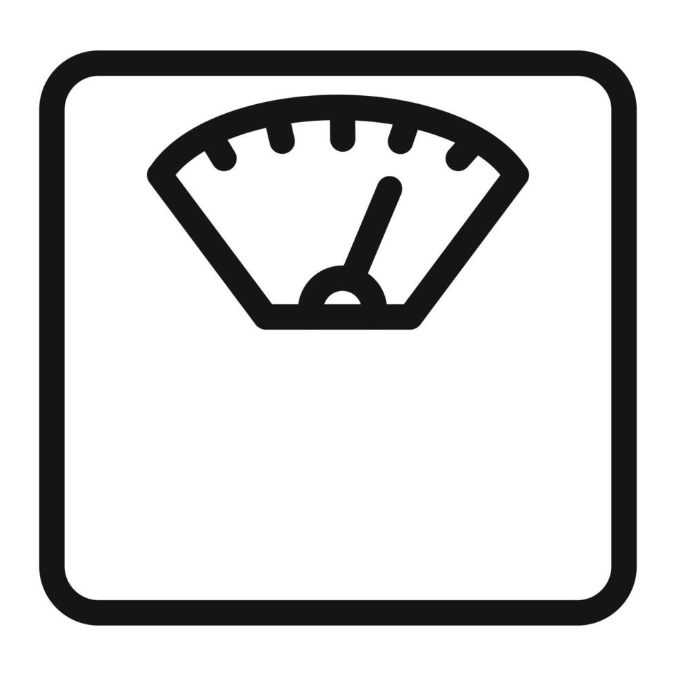 Scale Icon for Measurement and Weight Tracking vector