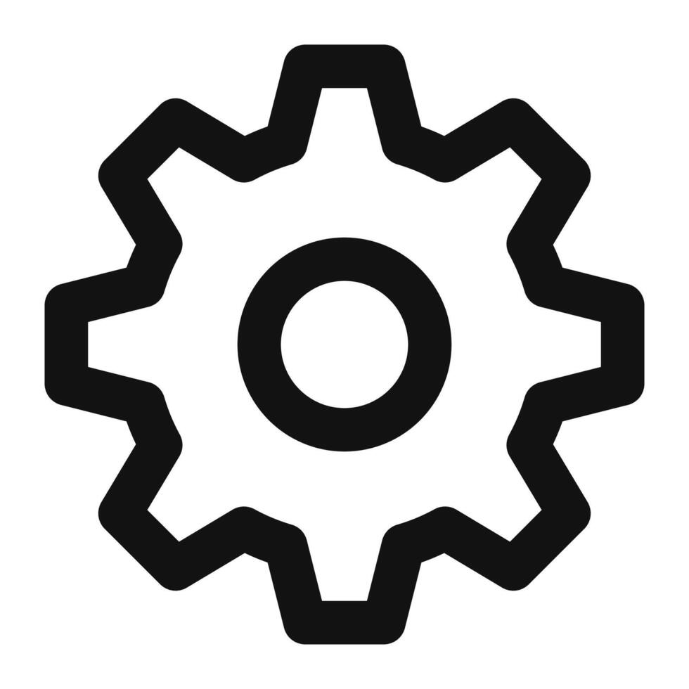 System Settings Icon Perfect for Configuration and Preferences vector