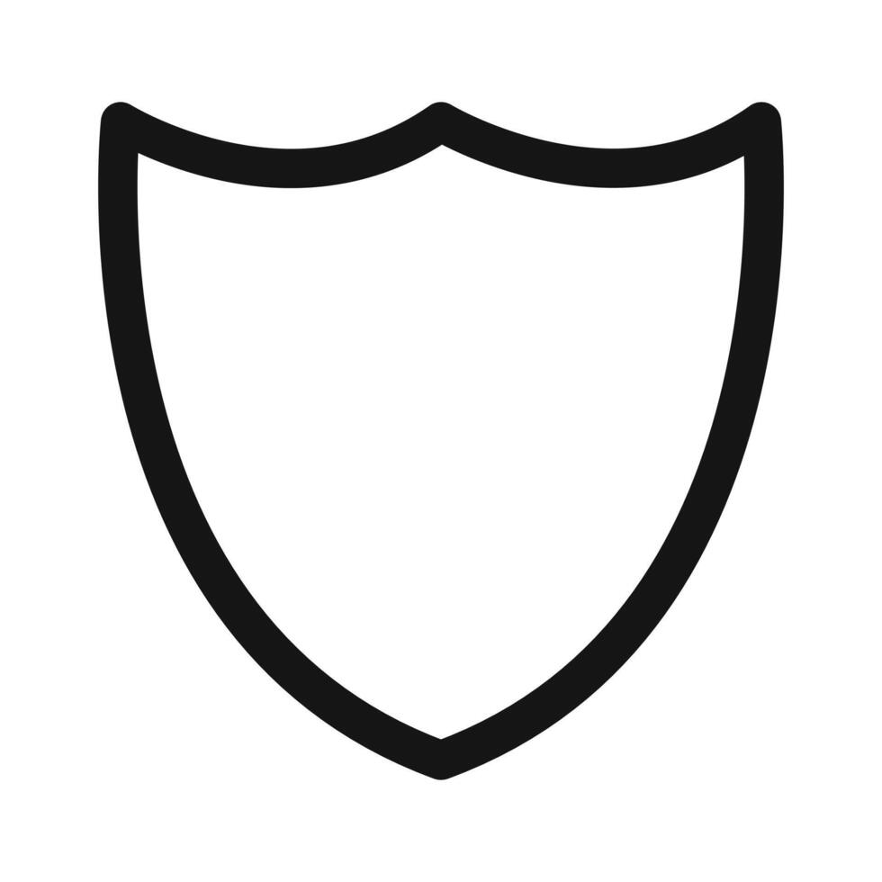 Protective Shield Icon Perfect for Security and Safety Applications vector