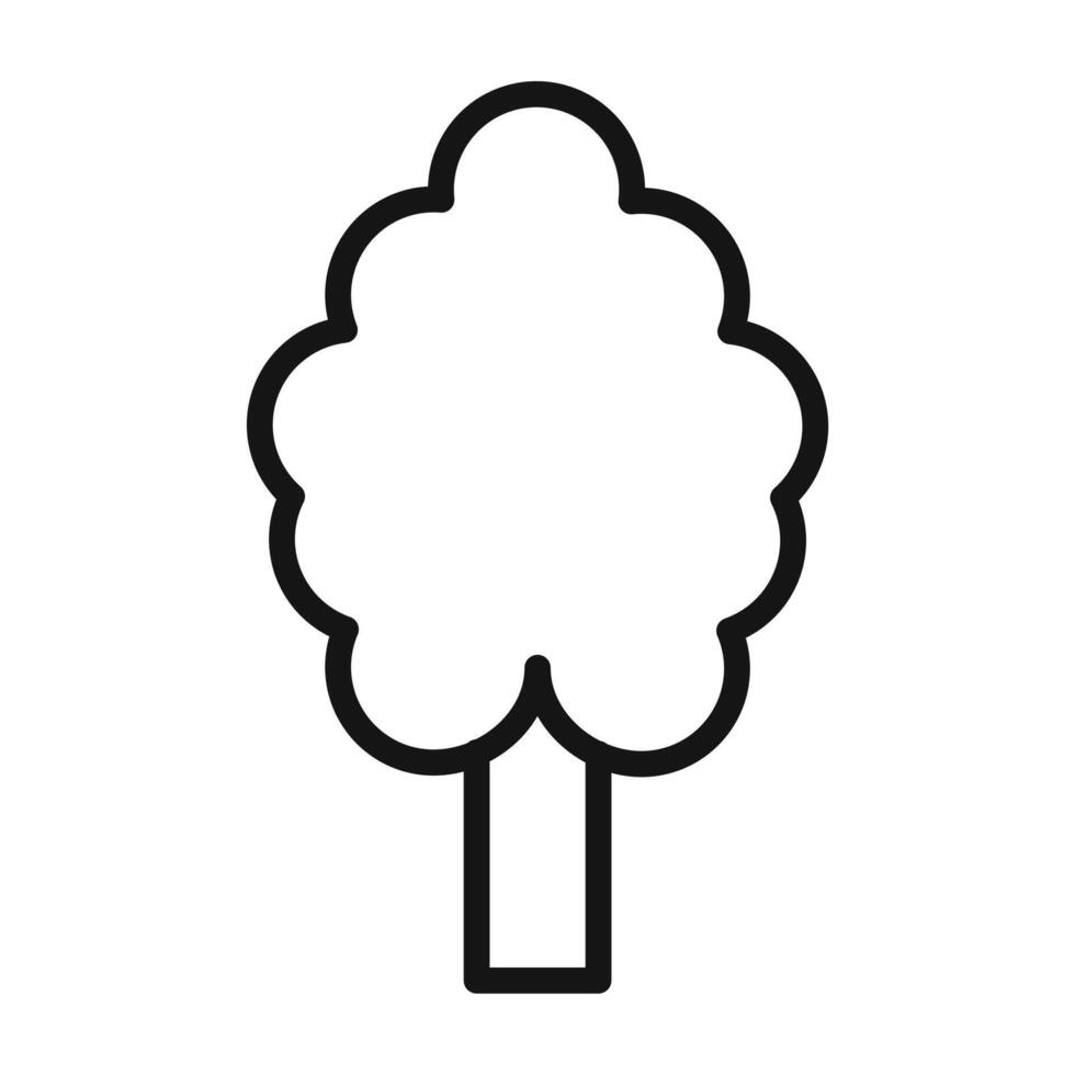 Tree Icon for Nature Conservation Campaigns and Landscaping Services vector