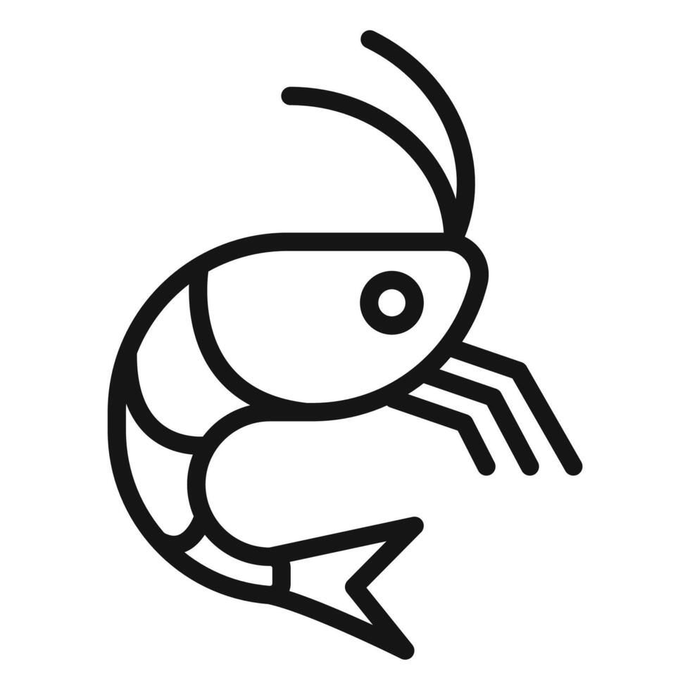 Shrimp Icon Series Seafood Illustrations for Culinary and Dining Experiences vector