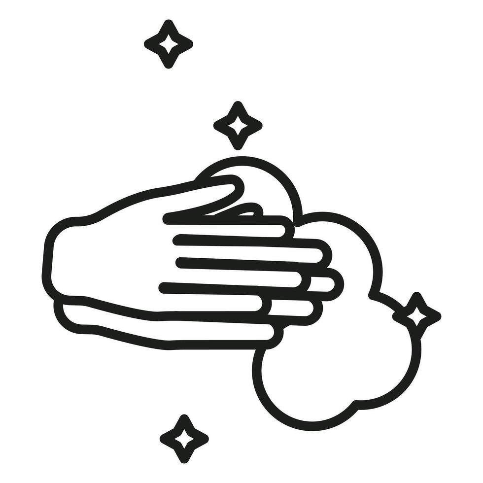 Hand Sanitizing Icon Perfect for Hygiene and Public Health Campaigns vector