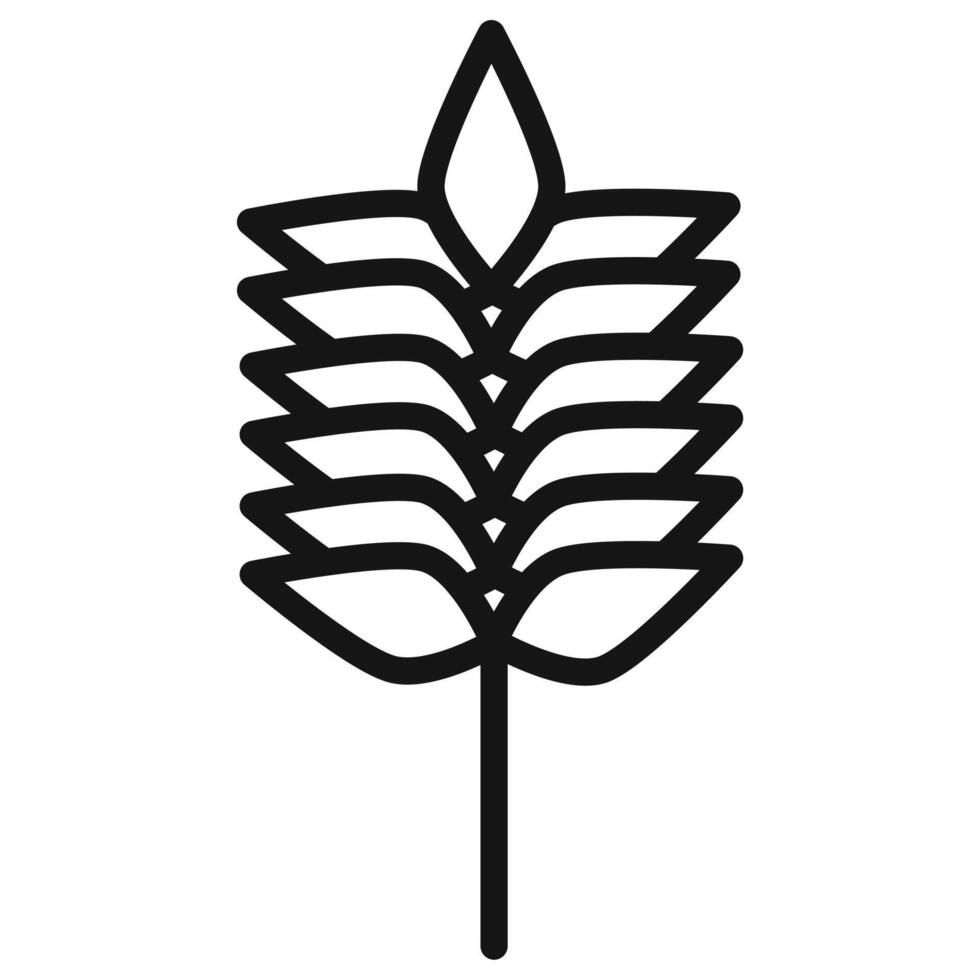 Wheat Icon for Agricultural and Farming Apps vector