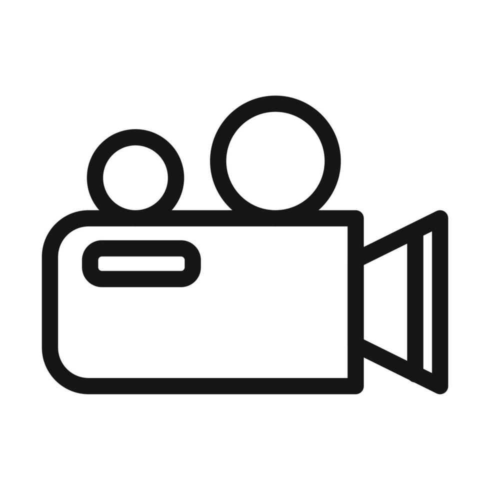 Recording Camera Icon Perfect for Media and Filmmaking vector