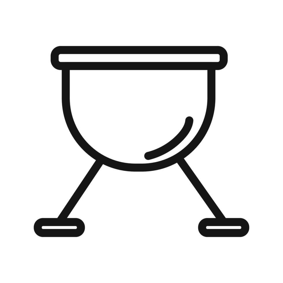 brazier icon mark in filled style vector