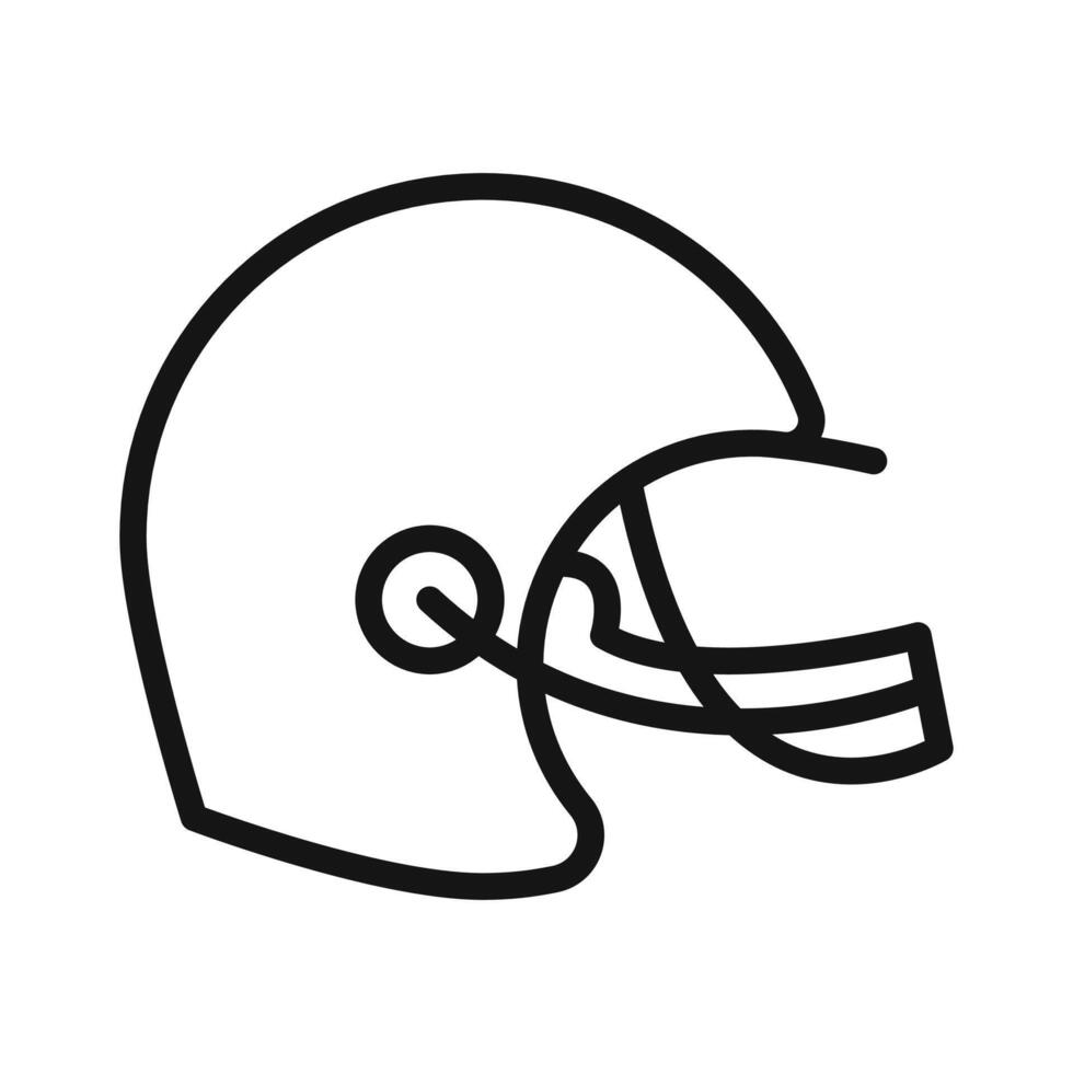 american football helmet icon mark in filled style vector