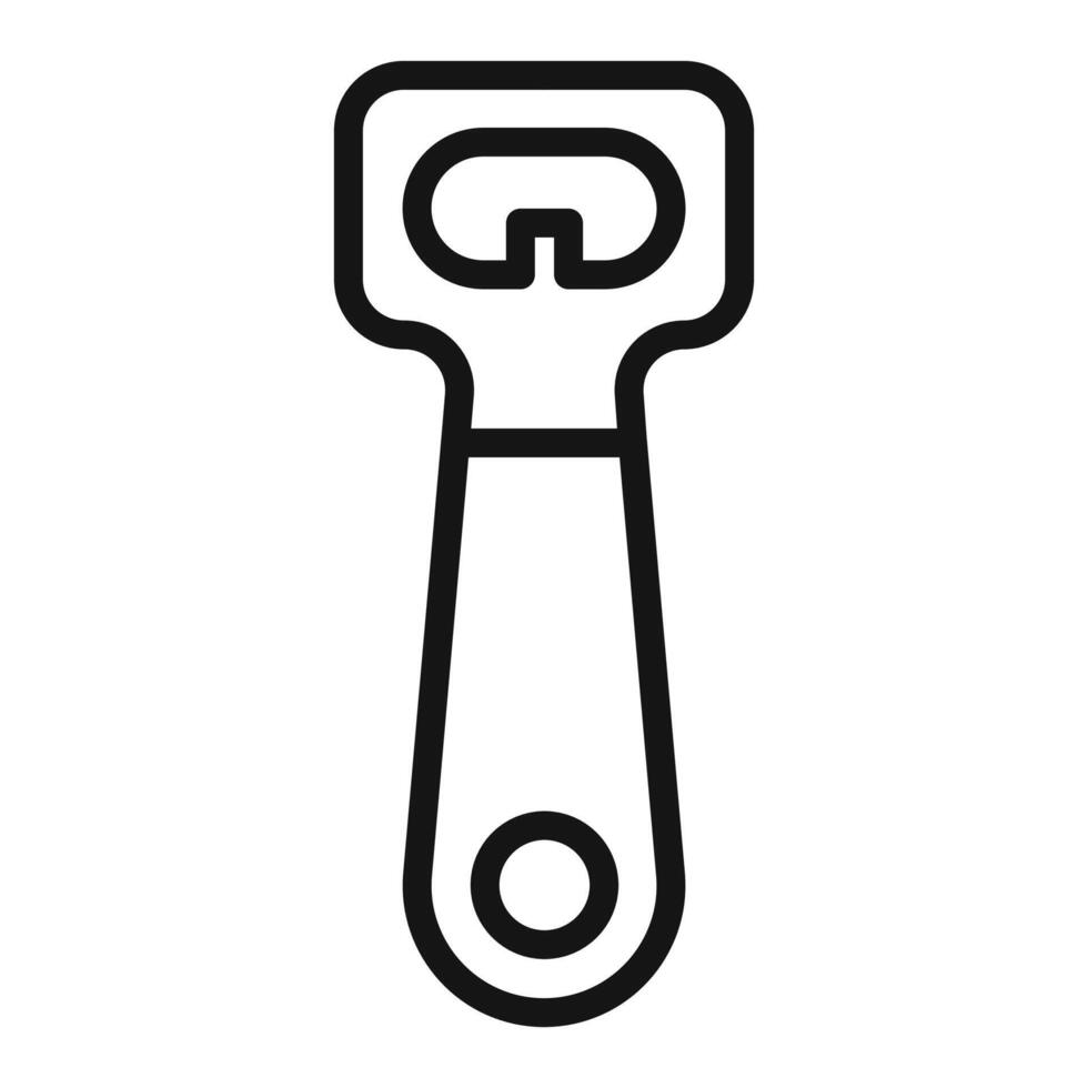 Bottle opent icon mark in filled style vector
