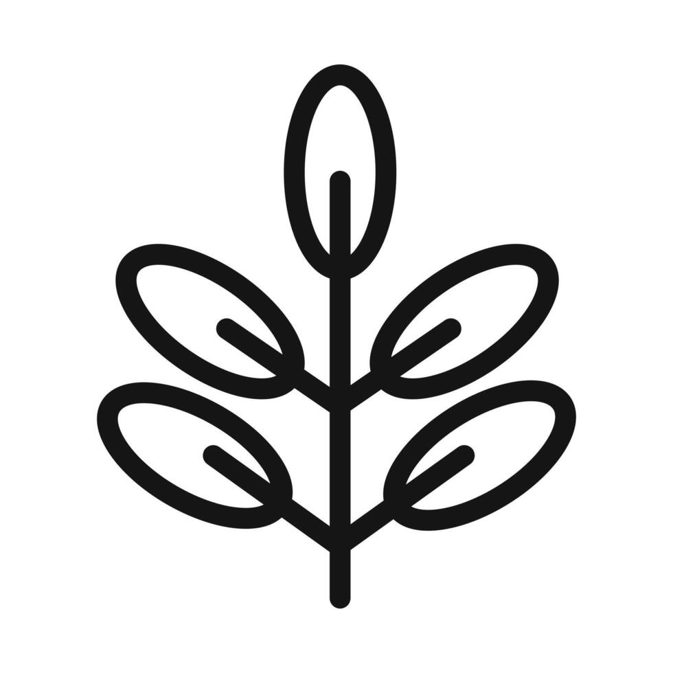 Acacia icon mark in filled style vector