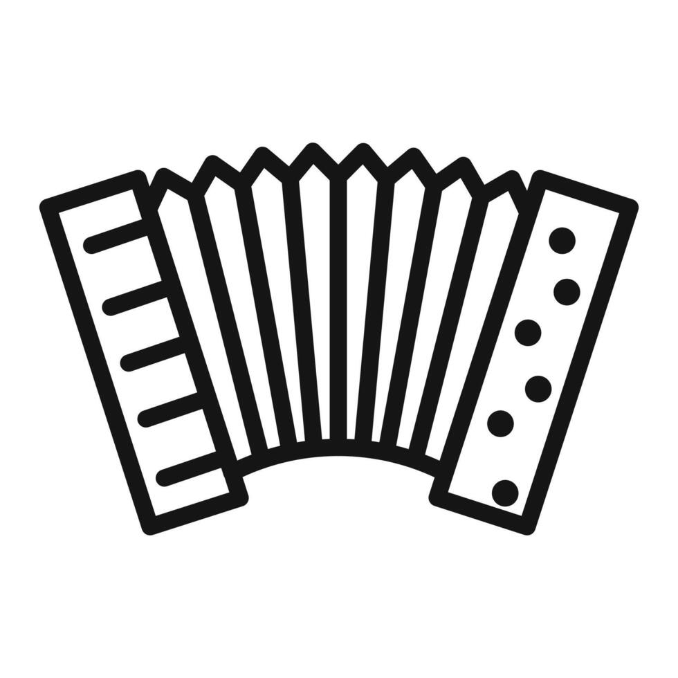 Accordion icon mark in filled style vector