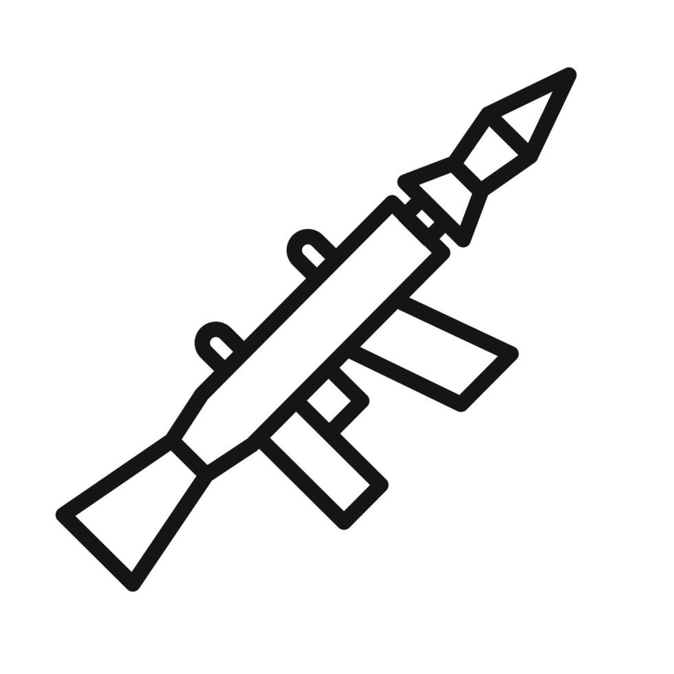 bazooka icon mark in filled style vector