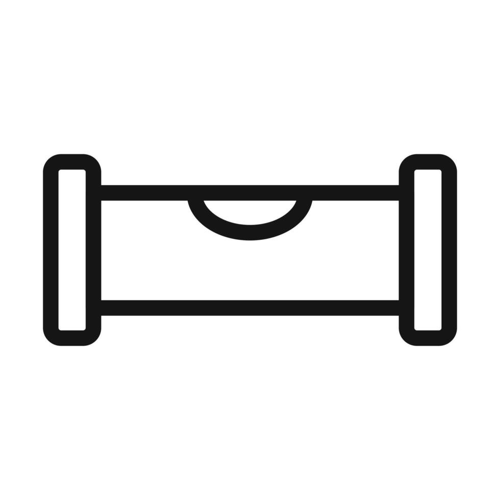bubble level icon mark in filled style vector