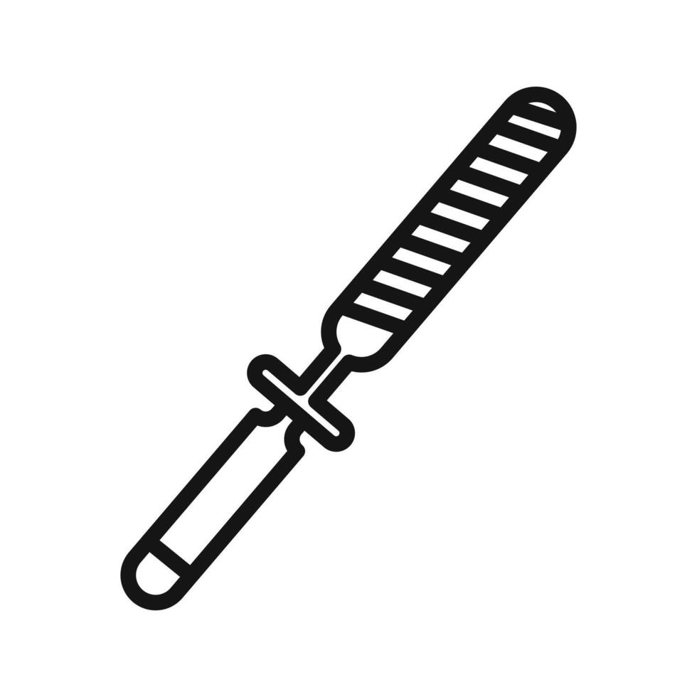 chisel icon mark in filled style vector