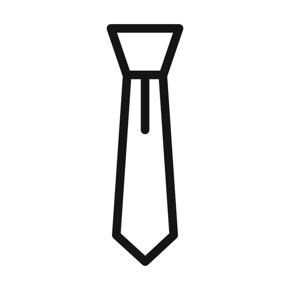 cravat necktie icon mark in filled style vector
