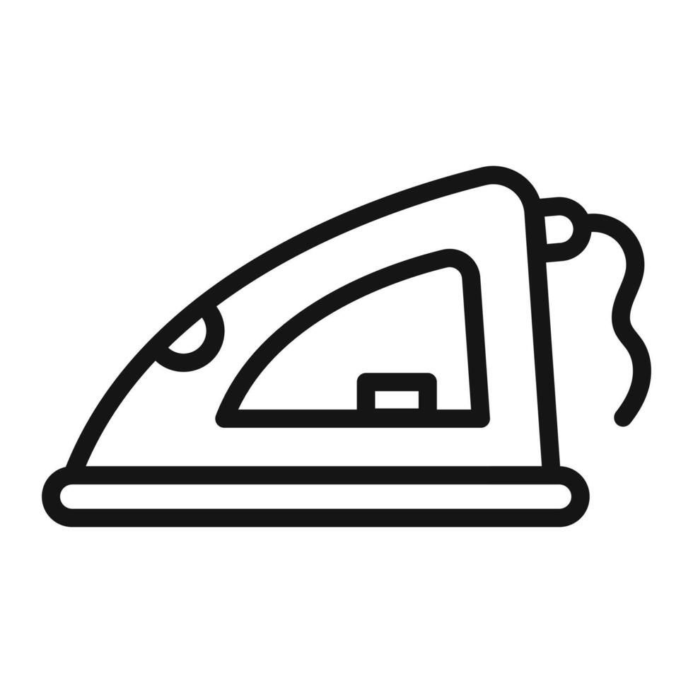 Electric Iron icon mark in filled style vector