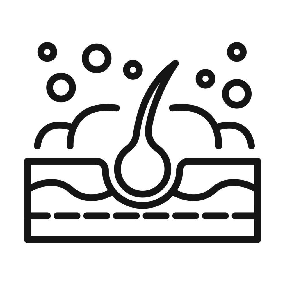 Hair Wash icon mark in filled style vector