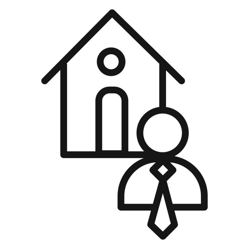 Home realtor icon vector
