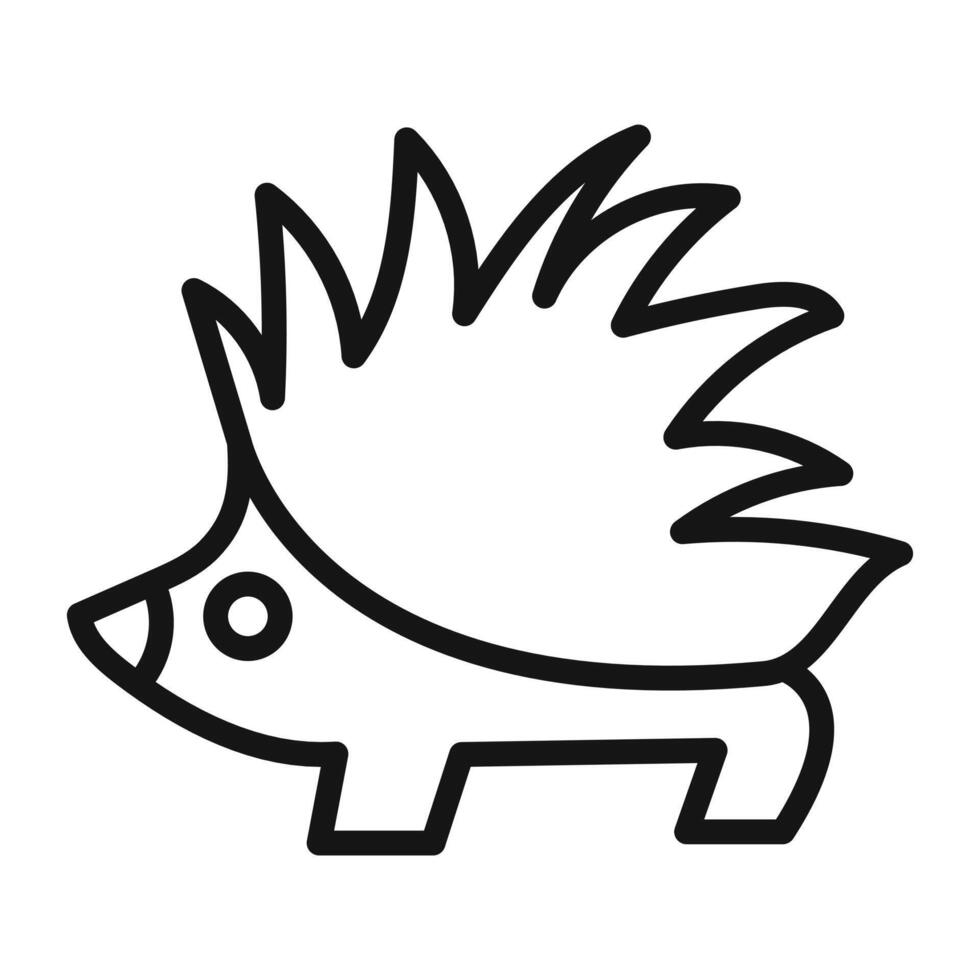 Hegdehog icon set vector