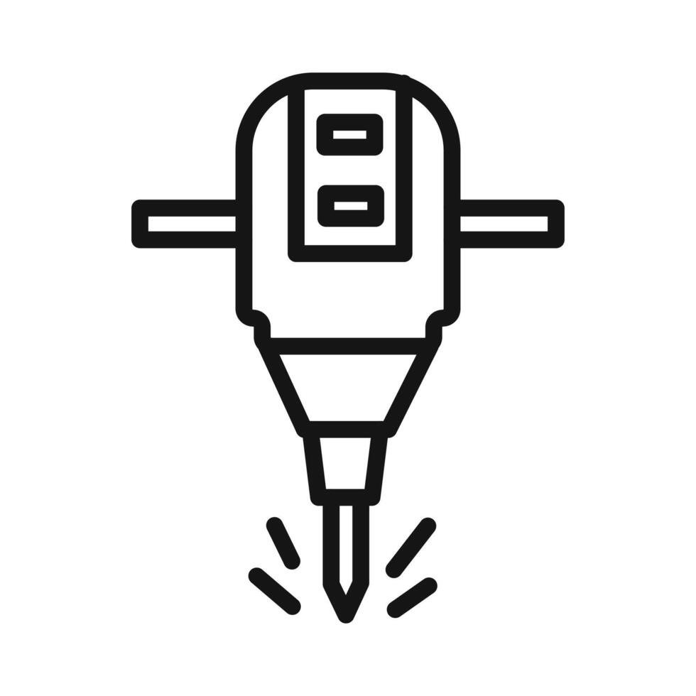 jack hammer icon vector