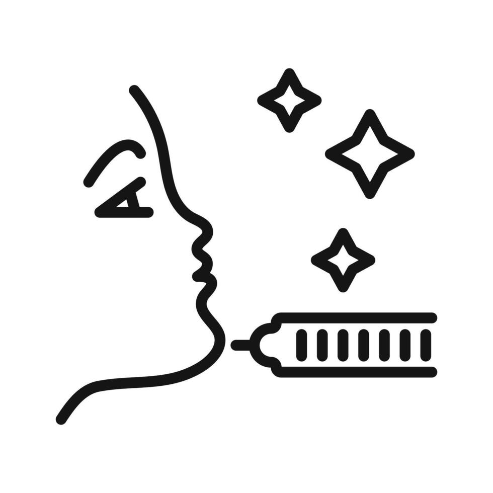 laser dermatology icon vector