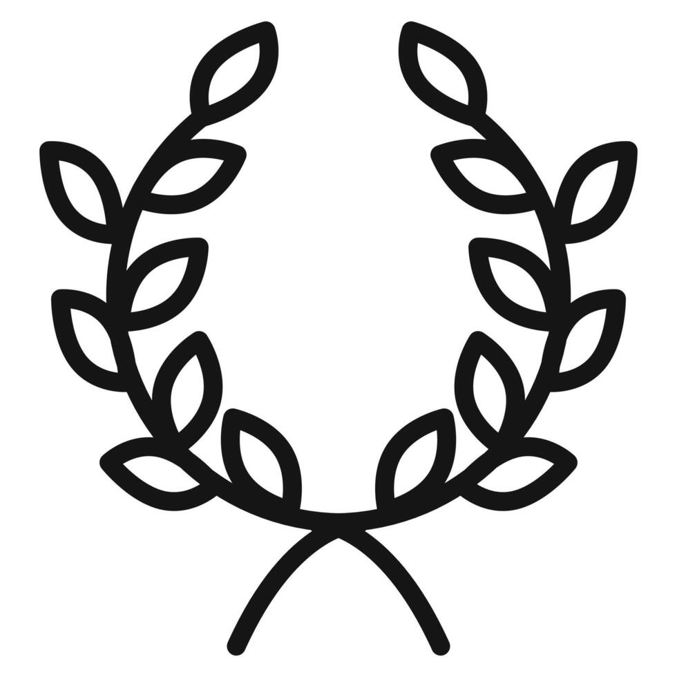laurel wreath icon vector