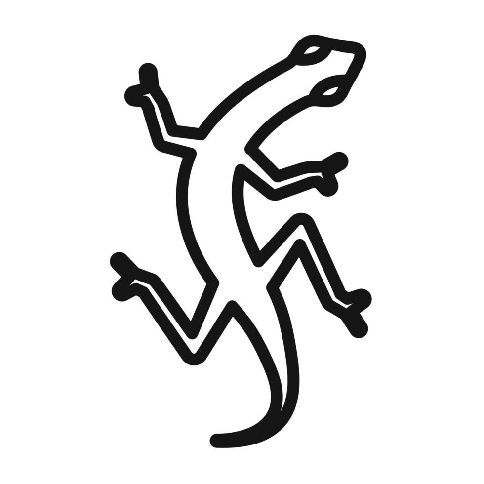 Lizard icon set vector