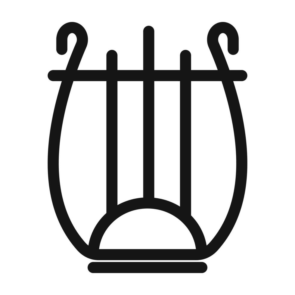 Lyre icon set vector