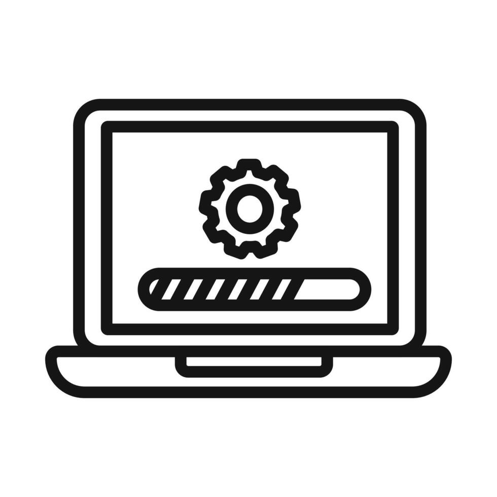 Loading process Update icon vector