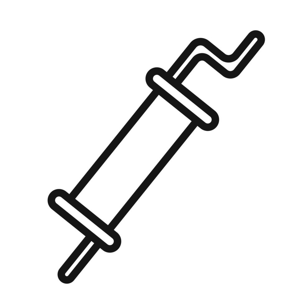 Muffler icon mark in filled style vector