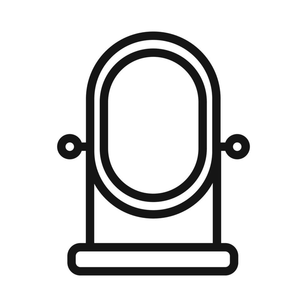 mirror Icon mark in filled style vector