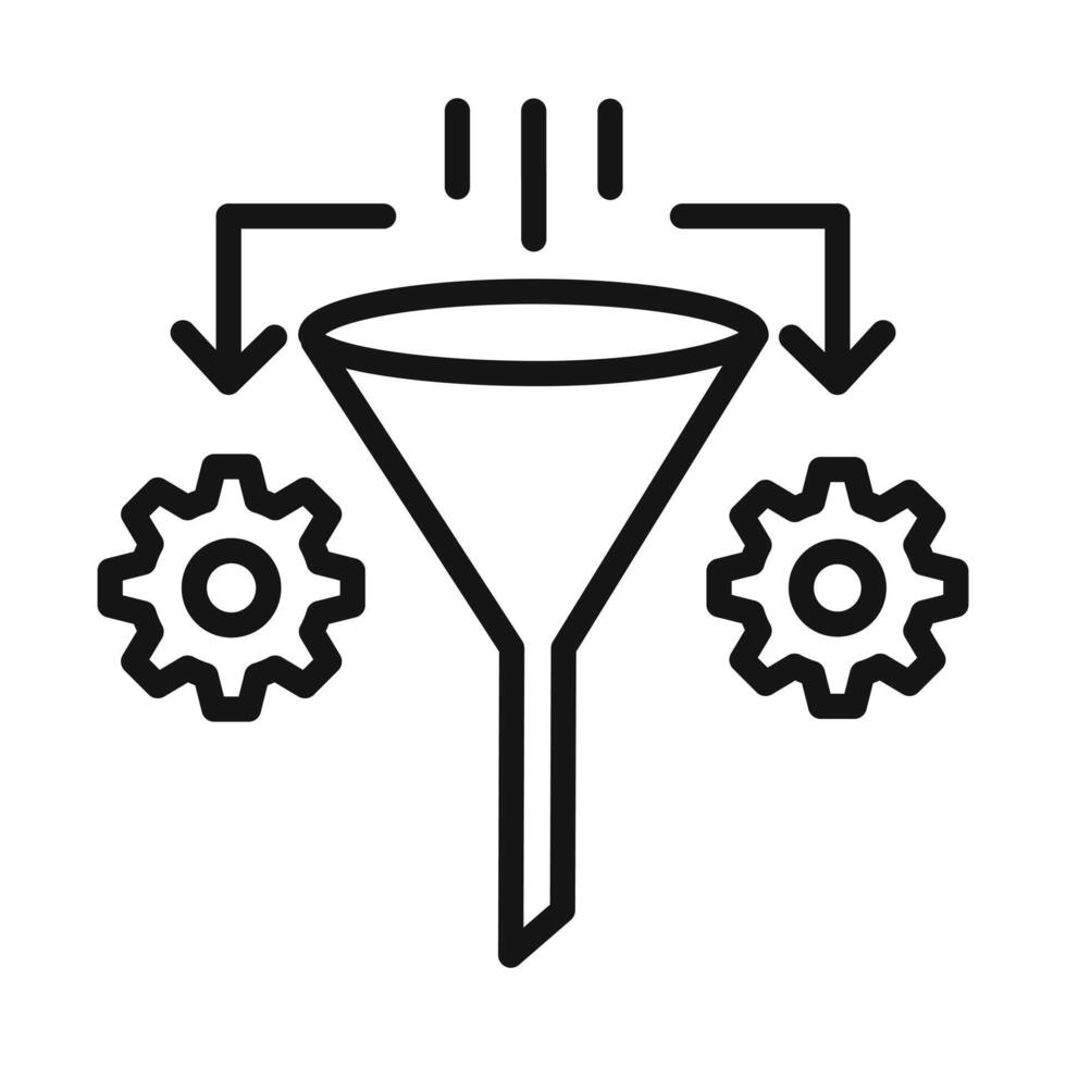 refinement icon mark in filled style vector