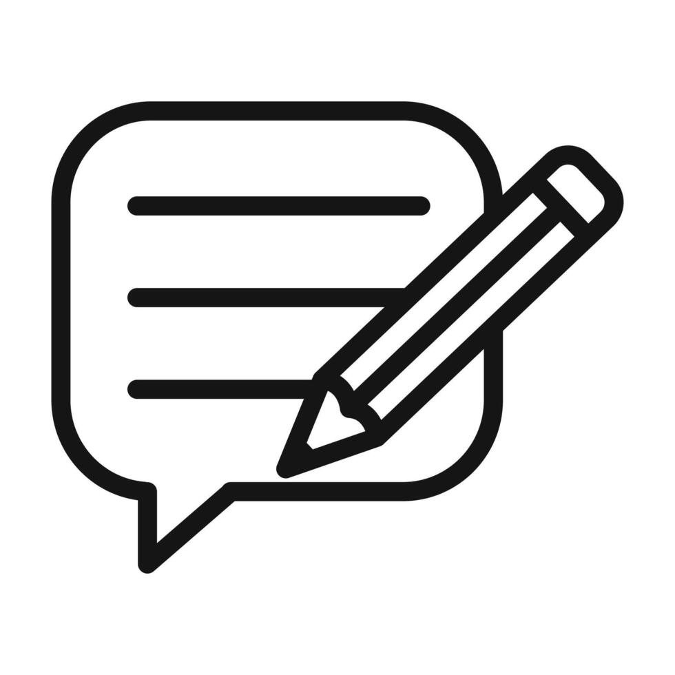 review icon mark in filled style vector