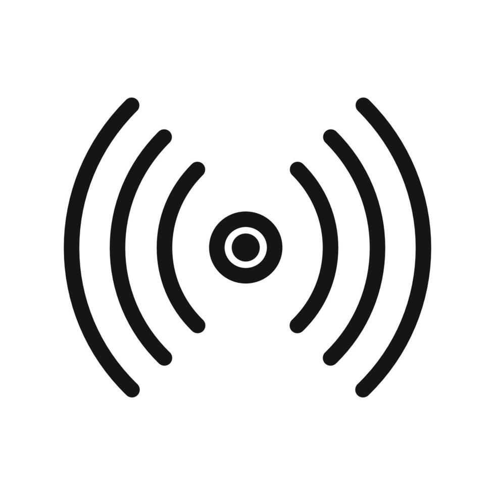 Sensor icon mark in filled style vector