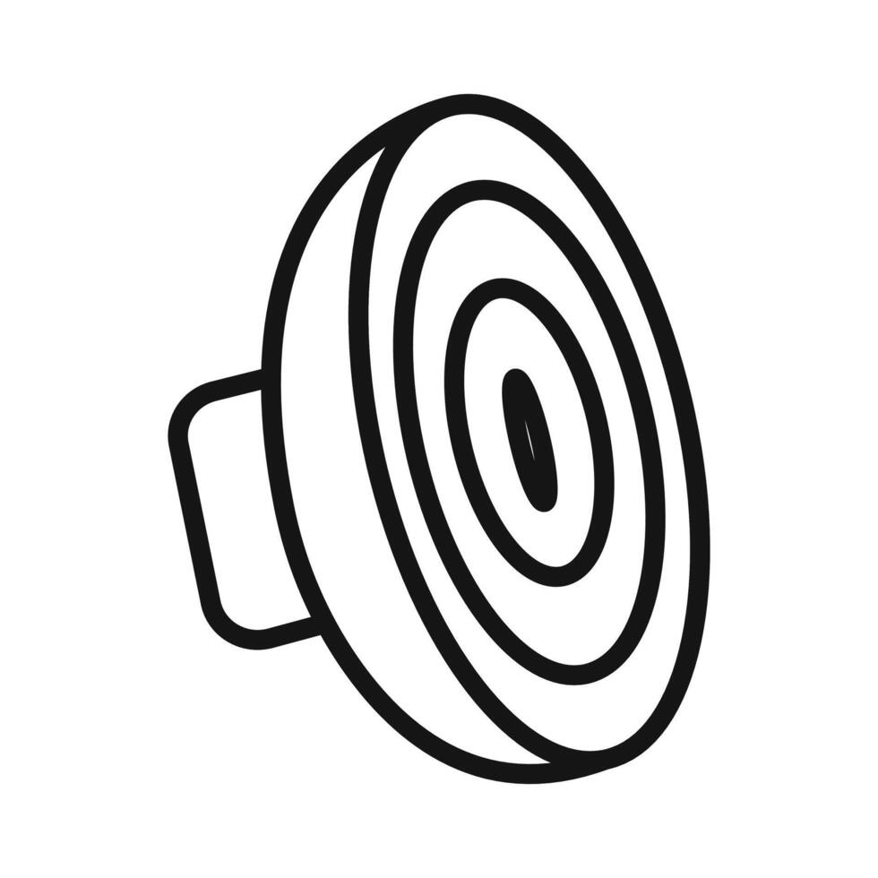 Speaker icon mark in filled style vector