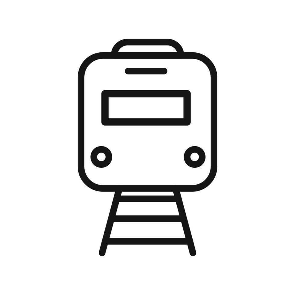subway icon mark in filled style vector