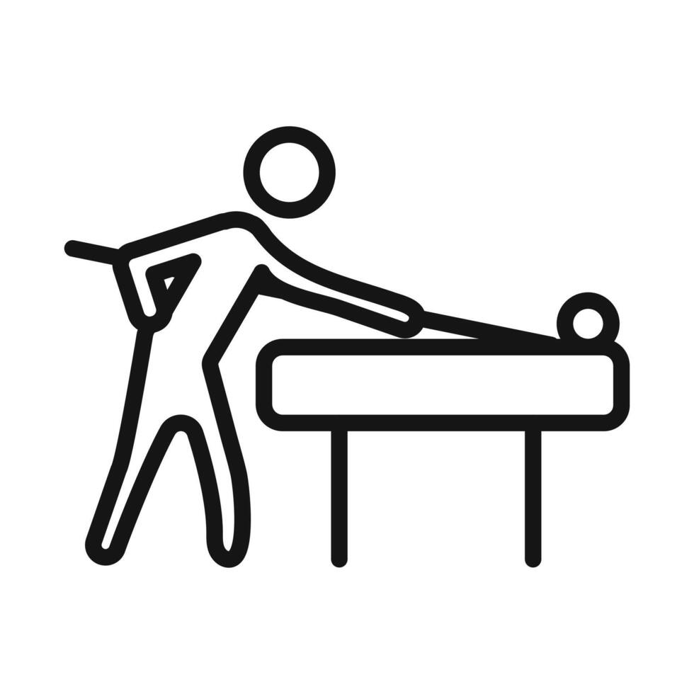 Snooker icon mark in filled style vector