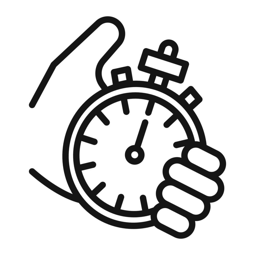 testing time icon mark in filled style vector