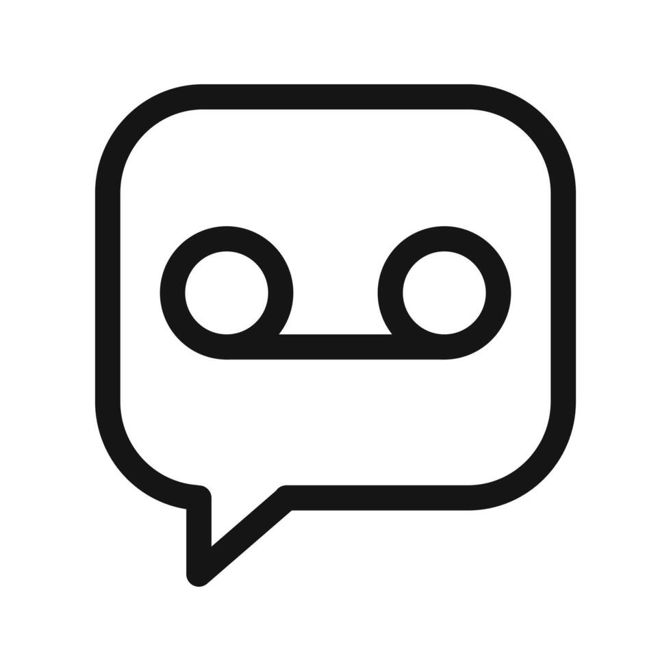 Voicemail icon set vector